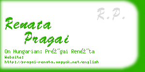 renata pragai business card